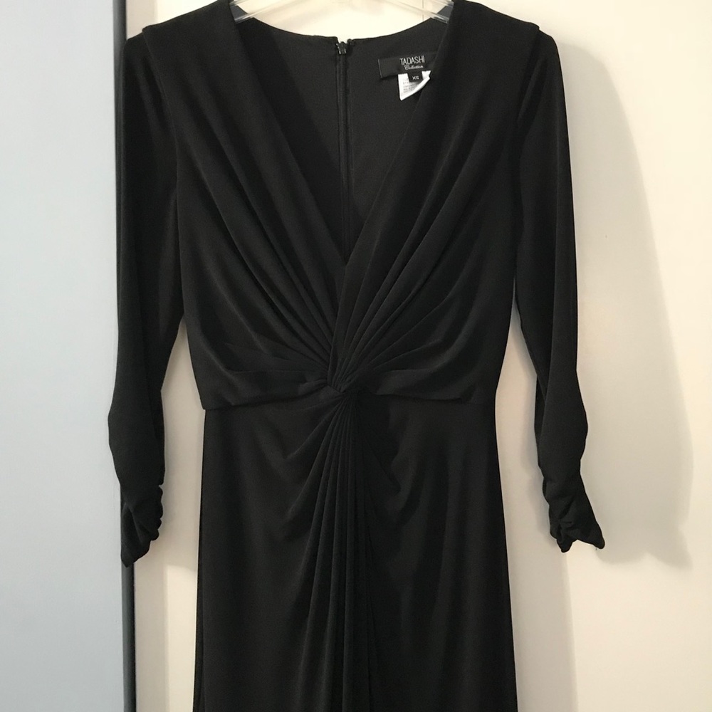 Tadashi Shoji - Black Jersey Maxi Dress